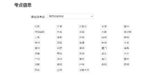 2022年雅思考试时间及近期新增考点信息汇总